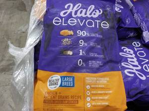 lot 265 image: 20 lb. bag Halo Elevate Large Breed Dog Food
