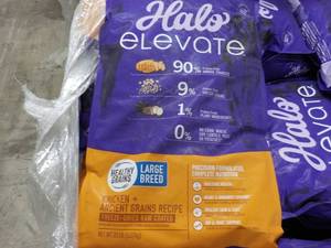 lot 266 image: 20 lb. bag Halo Elevate Large Breed Dog Food