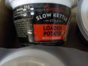 lot 288 image: 12 Campbells Loaded Potato Slow Kettle Style Soup with a Crunch