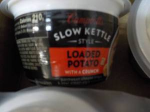 lot 291 image: 12 Campbells Loaded Potato Slow Kettle Style Soup with a Crunch