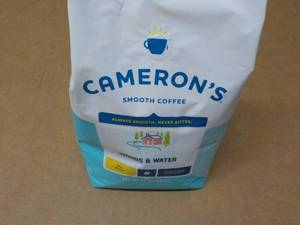lot 303 image: Camerons 32 oz Bag Woods and Water Whole Bean Light Roast Coffee