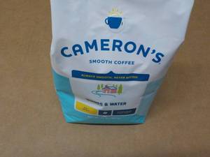 lot 304 image: Camerons 32 oz Bag Woods and Water Whole Bean Light Roast Coffee
