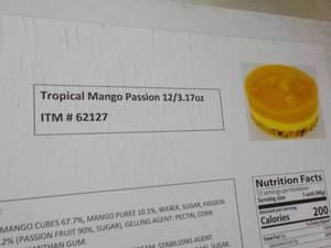 lot 360 image: B Tropical Mango Passion Frozen 12 x 3.17 oz