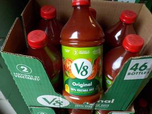 lot 374 image: 6 x 46 oz Bottles V8 Original...