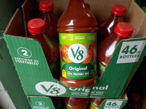 lot 377 image: 6 x 46 oz Bottles V8  Original...