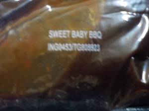 lot 391 image: Case of 8 x 96 oz bags Sweet Baby BBQ Refrigerated Sauce