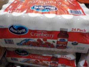 lot 394 image: 24 pack Ocean Spray Cranberry...