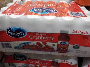 lot 395 image: 24 pack Ocean Spray Cranberry...