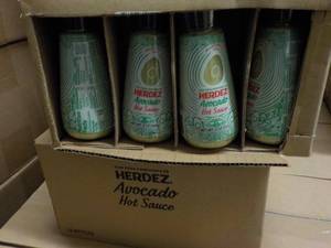 lot 407 image: 2 x 12 x 5 oz Herdex Avocado Hot Sauce