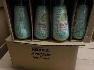 lot 408 image: 2 x 12 x 5 oz Herdex Avocado Hot Sauce