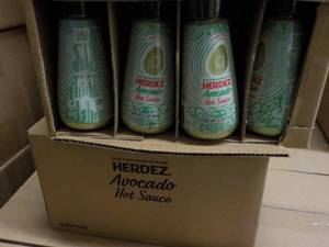 lot 409 image: 2 x 12 x 5 oz Herdex Avocado Hot Sauce