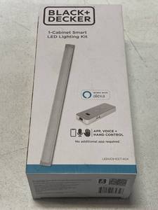 BLACKDECKER (LEDUC9-1CCT-ACK) 9 in., Plug-In, LED, White, Works with Alexa Smart Under Cabinet Lighting, 1-Bar ($66 Retail Value)