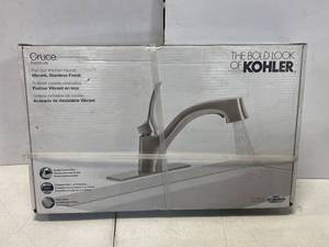Kohler R26373-VS Cruce 1-Handle Pull-Out Kitchen Faucet, Stainless Steel ($100 Retail Value)