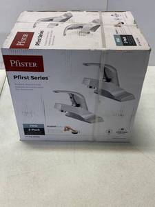 Pfister LF-142-8003 Pfirst Series 4 in. Centerset Single Handle Bathroom Faucet Combo Kit in Polished Chrome ($69 Retail Value)