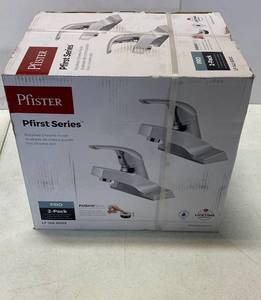 Pfister LF-142-8003 Pfirst Series 4 in. Centerset Single Handle Bathroom Faucet Combo Kit in Polished Chrome ($69 Retail Value)