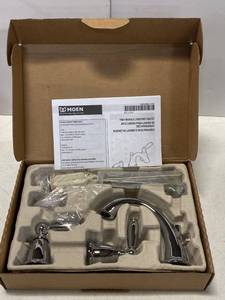 MOEN T6620 Brantford 8 in. Widespread 2-Handle High-Arc Bathroom Faucet Trim Kit in Chrome (Valve Not Included) (124 Retail Value)