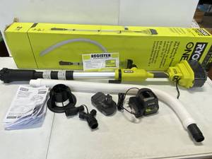 RYOBI (RY20UP022K) ONE 18V Cordless 16 HP Telescoping Pole Pump with 2.0 Ah Battery and Charger ($179 Retail Value)