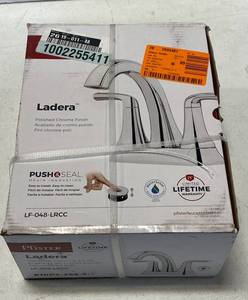 Pfister LF-048-LRCC Ladera 4 in. Centerset Double Handle Bathroom Faucet in Polished Chrome ($59 Retail Value)
