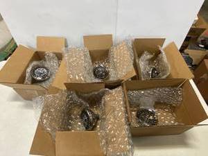 LOT of 6 Waterpik (YAT-933E) 9-Spray 4.5 in. Single Wall Mount 1.8 GPM Fixed Shower Head in Chrome ($29 Retail Value a Piece, $174 Combined)
