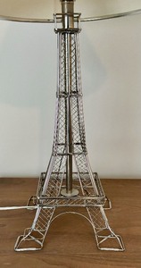 lot 87 image: Eiffel Tower Shaped Table Lamp