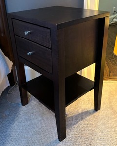 lot 97 image: Accent Table with Two Drawers