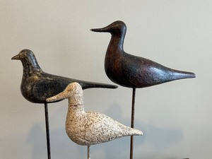 lot 47 image: Three Abstract Decorative Bird Figurines