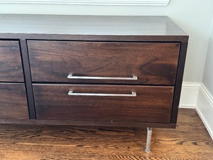 lot 38 image: Crate and Barrel Zurich Media Console Table