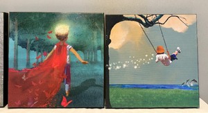 lot 195 image: Three Fun and Whimsical Canvas Prints