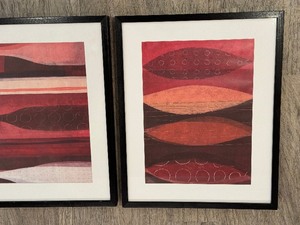 lot 141 image: Pair of Framed Abstract Prints