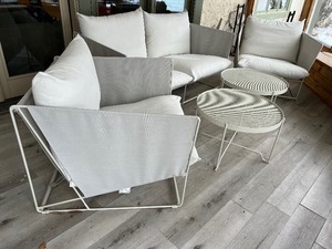 lot 19A image: IKEA Patio Ensemble including IKEA Havsten Sofa and Chairs Set