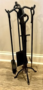 lot 172 image: Metal Fireplace Tool Set