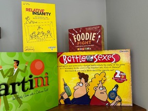 lot 135 image: Board Games Battle of the Sexes, Partini and Foodie Fight