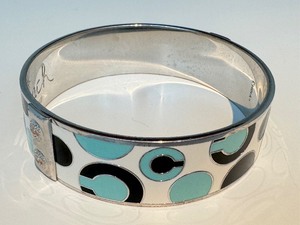 lot 126 image: Coach Enamel Bangle Bracelet
