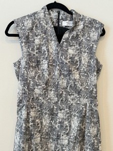 lot 128 image: MM. Lafleur (New York) Black and White Sleeveless Dress