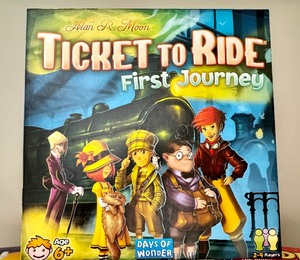 lot 118 image: Childrens Games Headbanz, Pie Face and Alan R. Moon Ticket to Ride First Journey