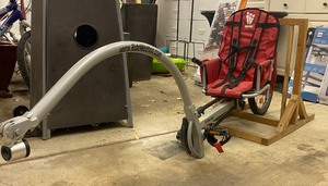 lot 295 image: Wee Hoo Childrens Bike Trailer