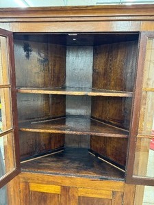 lot 191 image: Antique Cherry Corner Cabinet