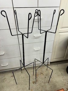 lot 301 image: Pair of Metal Plant Stands