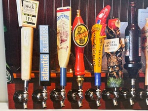 lot 273 image: Fun Framed Photograph Print of Beer Taps taken in Bar Harbor, Maine