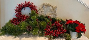 lot 234 image: Holiday Faux Greenery and More