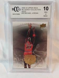 Michael Jordan 2009-10 Upper Deck MJ Legacy Collection No. 16 BCCG Graded 10 Mint or Better