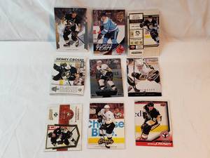 Lot of 9 Sidney Crosby Cards