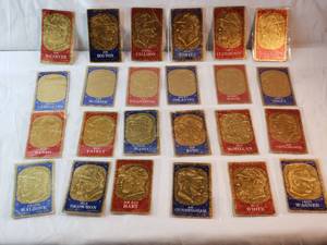 Lot of 24 1965 Embossed Topps Cards