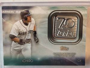 Ichiro 2021 Topps 70th Anniversary Commemorative Patch No. 70LP-1