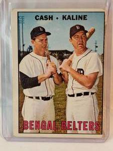 Bengal Belters Cash and Kaline 1967 Topps No. 216
