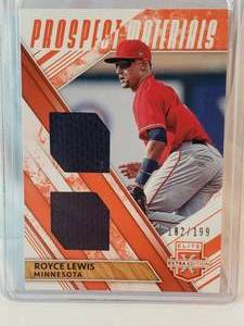 Royce Lewis Dual Relic 2019 Panini No. DPM-RL Numbered 182199
