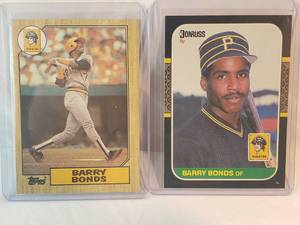 Lot of 2 Barry Bonds Rookie Cards
