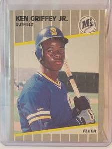 Ken Griffey Jr Rookie 1989 Fleer No. 548