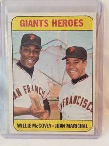 1969 Giant Heroes Willie McCovey & Juan Marichal No. 572