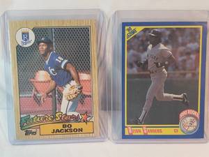 Bo Jackson and Deion Sanders MLB  Rookie Cards